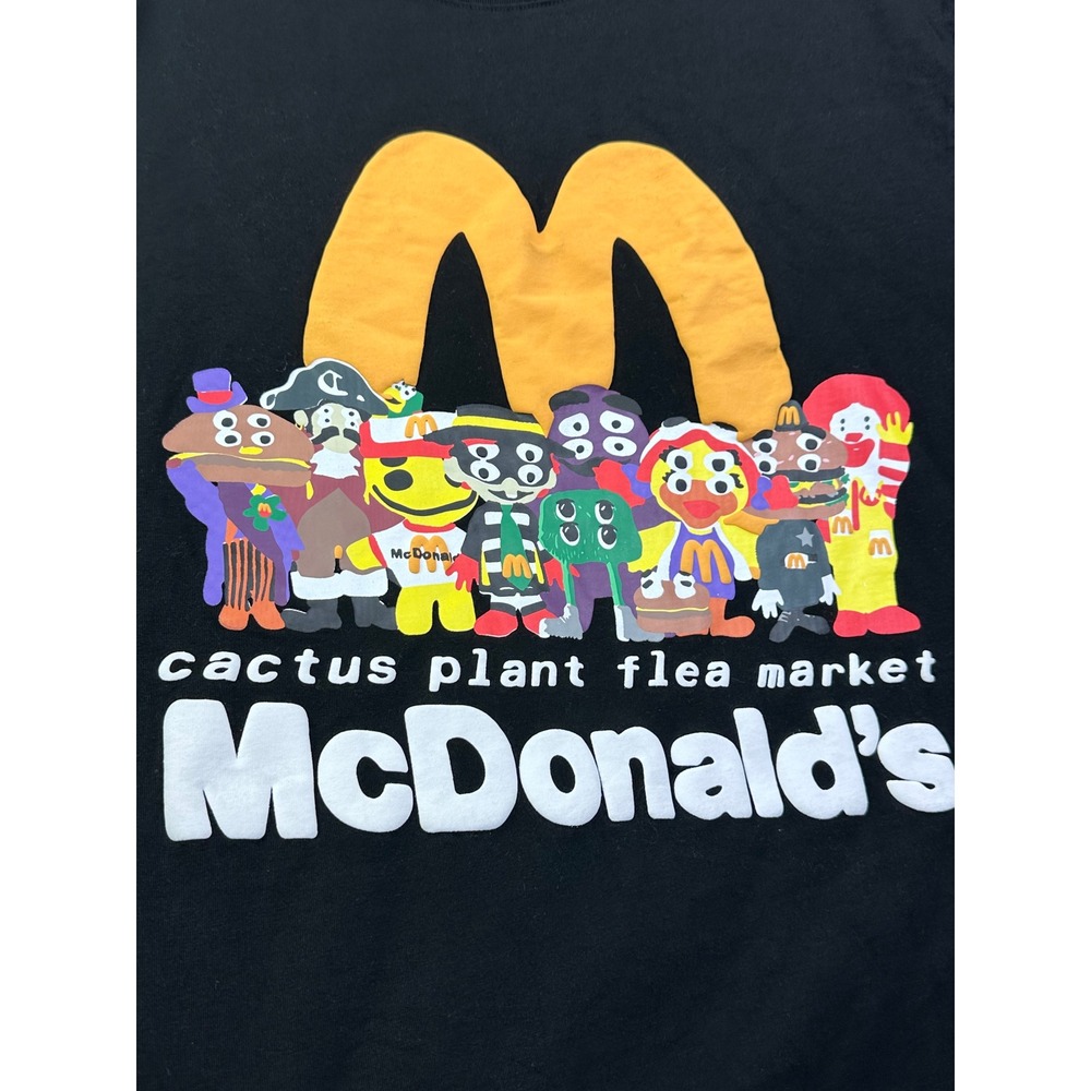 Cactus Plant Flea Market McDonalds T-Shirt Men's Medium Black CPFM 2022 Limited
